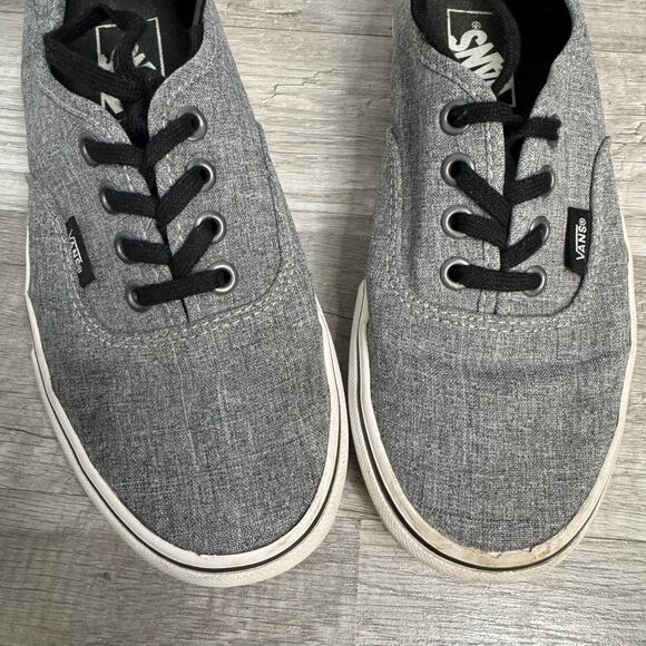 Vans Off The Wall Gray Classic Sneakers Low Top Women’s 6 1/2 - Picture 2 of 8